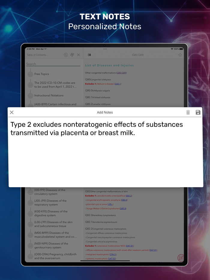 ICD10 - Clinical Modifications