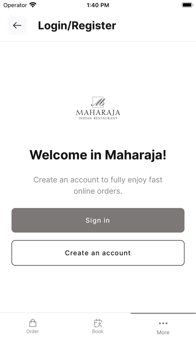 Maharaja Indian Restaurant Screenshot