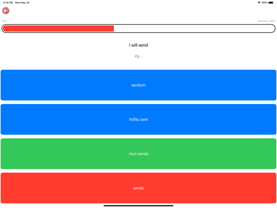 Screenshot #4 for Icelandic Verb Blitz