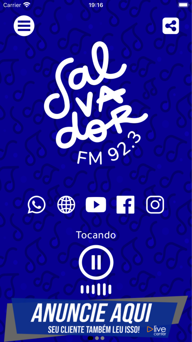 Rádio Salvador FM Screenshot