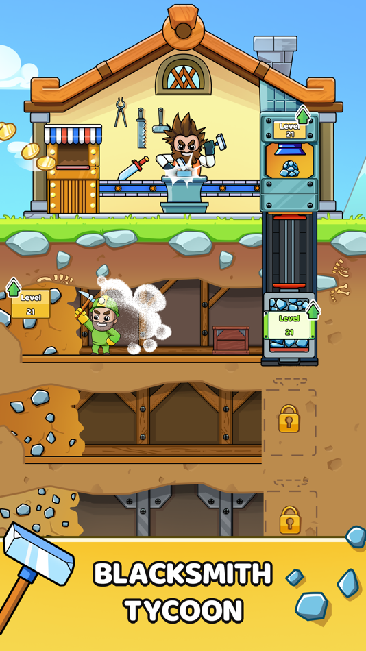 #1. blacksmith forge clicker (iOS) 由: Lev Dubrovskiy