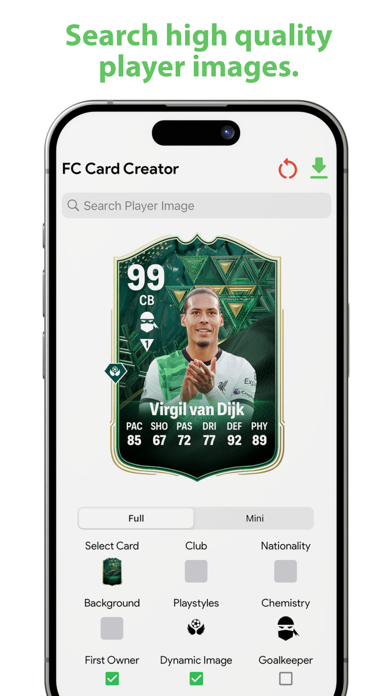 FC 24 Card Creator Screenshot