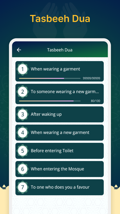 Masnoon Dua & Tasbeeh Counter Screenshot
