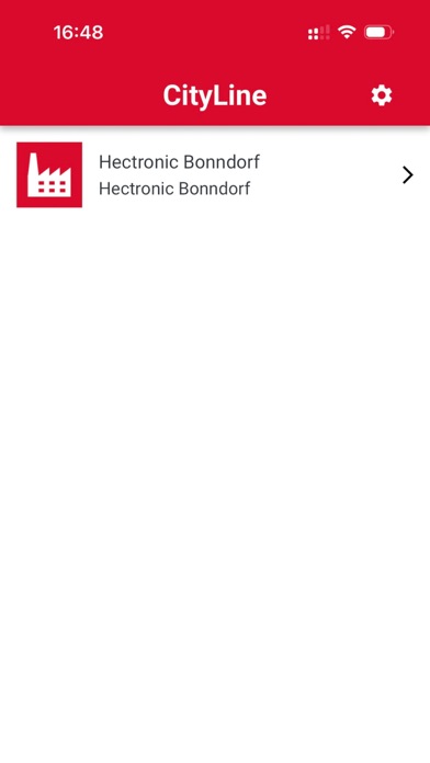 CityLine Mobile App Screenshot