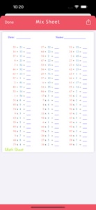 Math Practice Sheets screenshot #5 for iPhone
