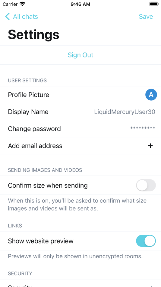 #5. LiquidMercury.Chat (iOS) Podle: Aavid