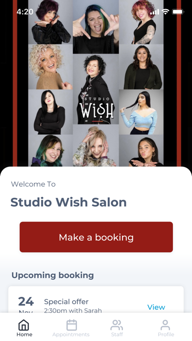 Screenshot #1 pour Studio Wish Salon