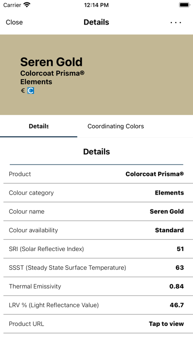 Tata Steel Colorcoat Compass Screenshot