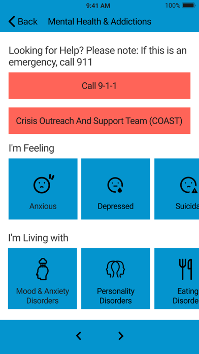 Burlington Health Navigator Screenshot