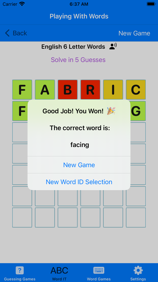 #9. Playing With Words (iOS) By: David Costa