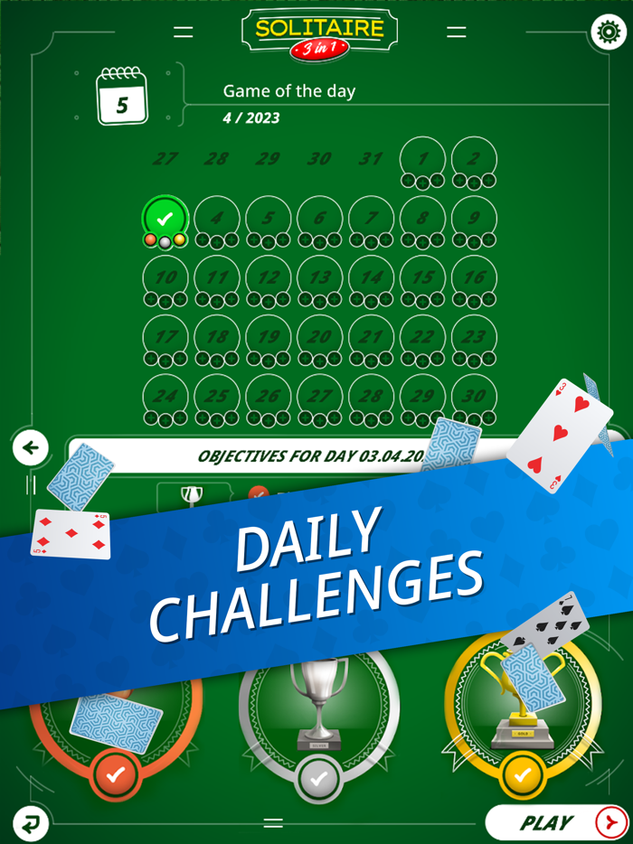 Solitaire 3 in 1 - Card Game