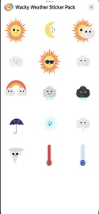 Wacky Weather Sticker Pack screenshot #5 for iPhone