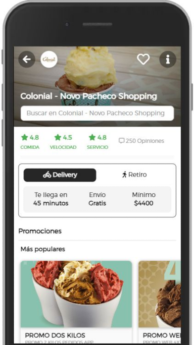 Colonial Helados Screenshot