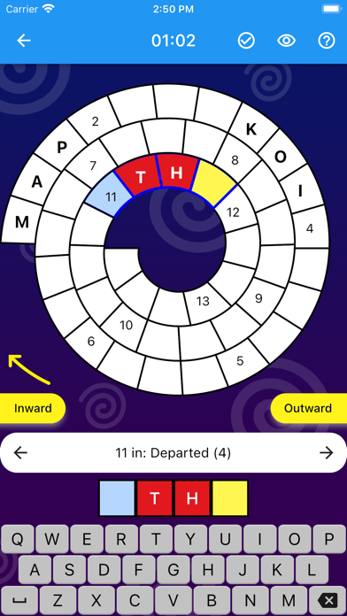 Spiral Crossword Screenshot