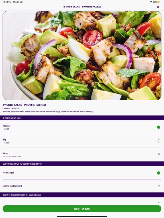 MAD Greens Rewards iPad screenshot 1 - Food & Drink app