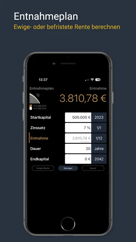 Finanzrechner MarkMoney3 screenshot 3 of 9