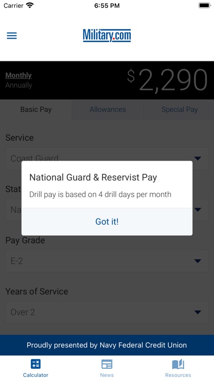 Military Pay by Military.com screenshot-3