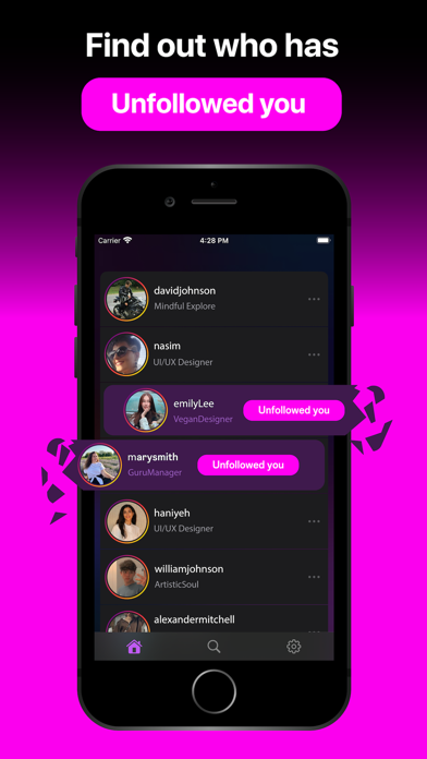 Mass Unfollow & Follow Tracker Screenshot