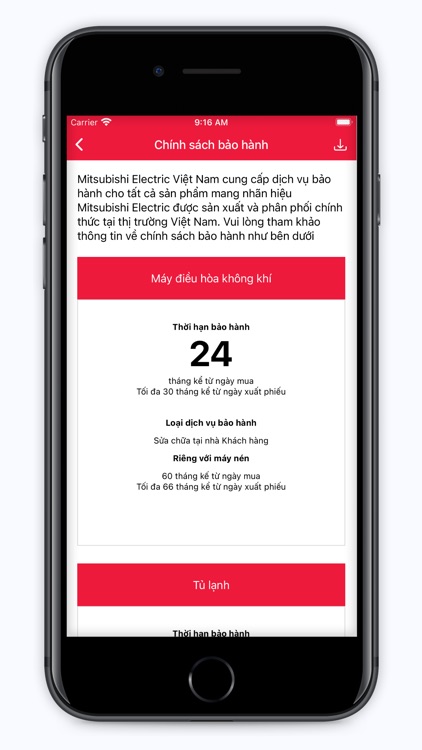 Mitsubishi Electric eWarranty screenshot-3