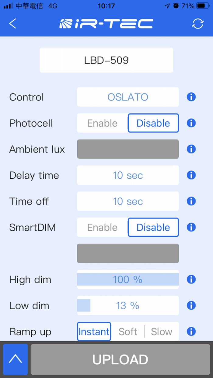 IR-TEC sensor config
