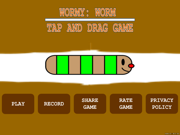 Wormy Worm Tap and Drag Game