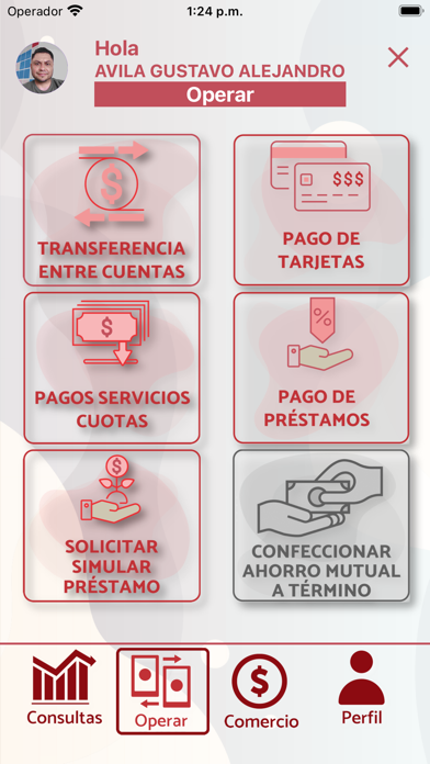 Billetera Mutual CAL Screenshot