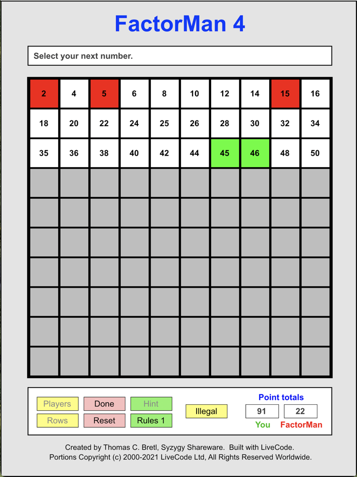 #1. FactorMan (iOS) Podle: Thomas Bretl