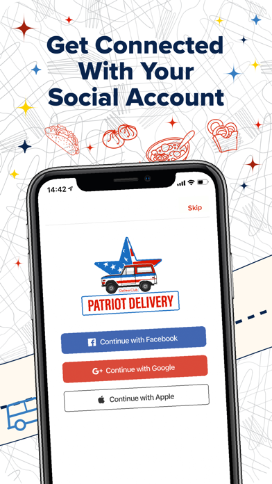 Patriot Food Delivery Screenshot