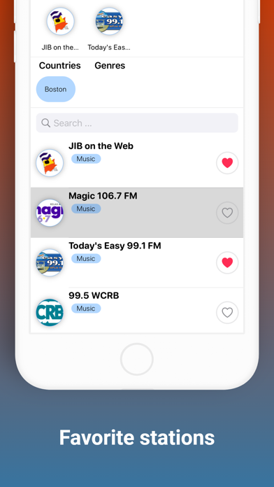 Boston - Radio Stations FM AM Screenshot