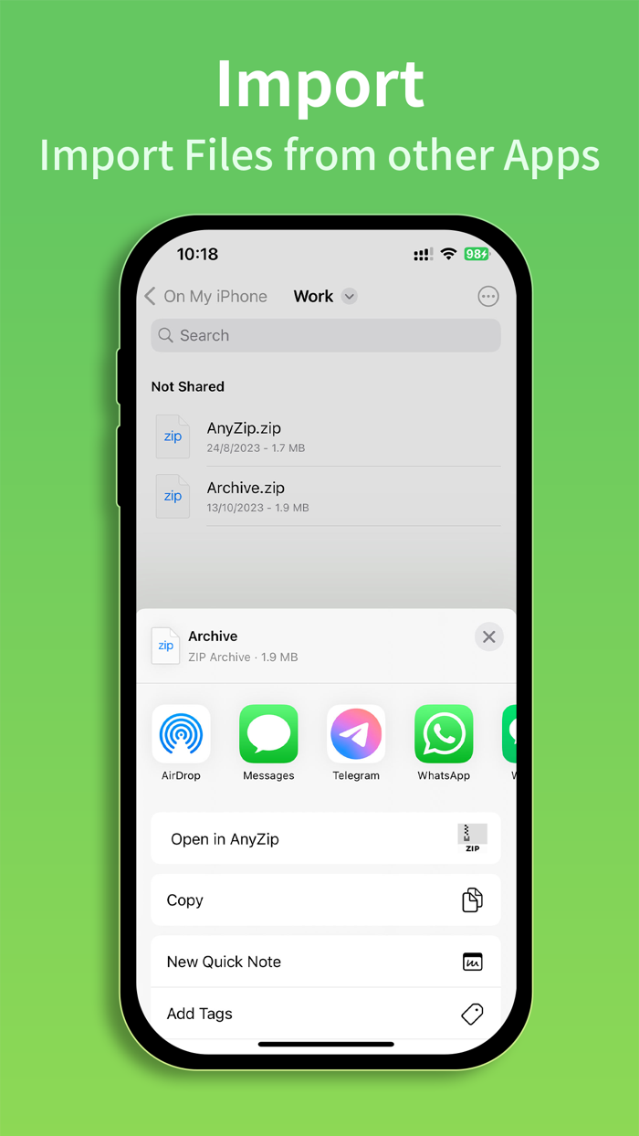 AnyZip - UnZip  UnRAR Files