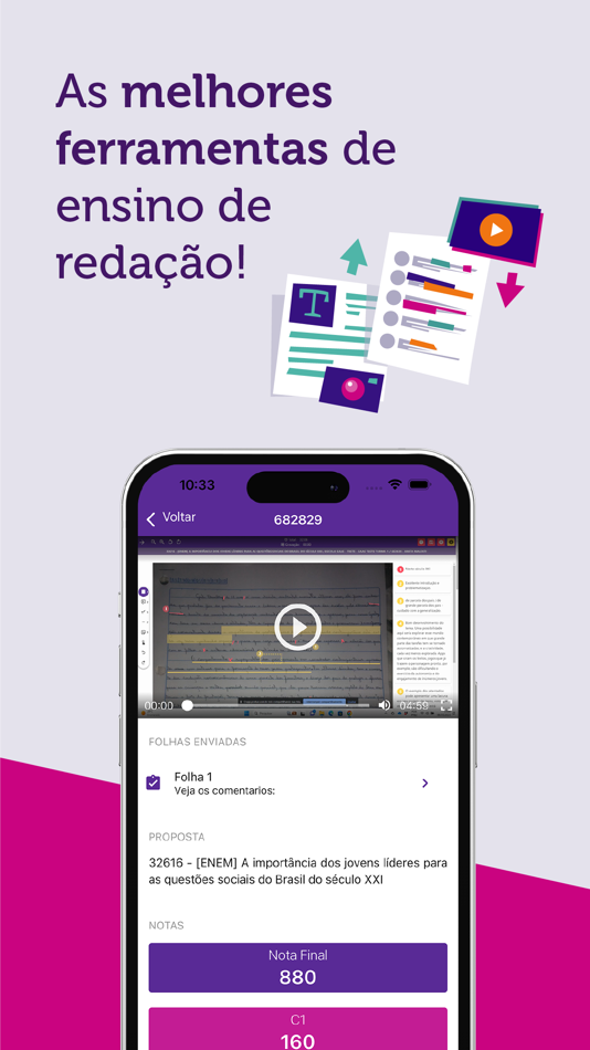 #3. Pontue - Redação Inteligente (iOS) Podle: Livia Maria da Silva de Toledo