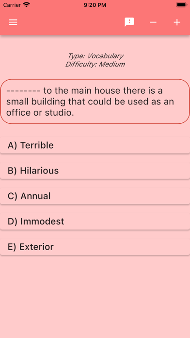 English Exams Screenshot