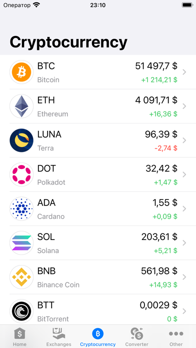 Exchange rates of Georgia Screenshot