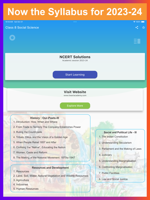 Class 8 Social Science