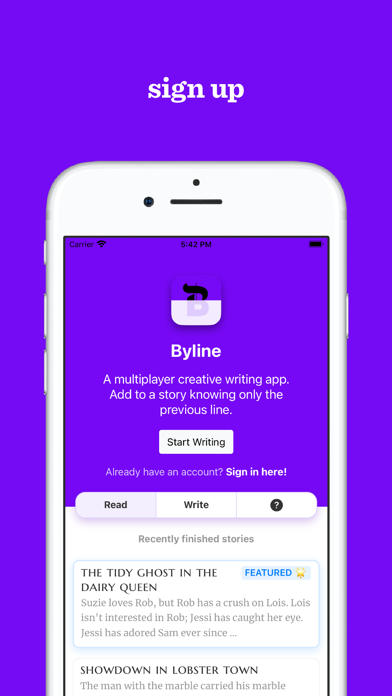 Byline: Multiplayer Writing Screenshot