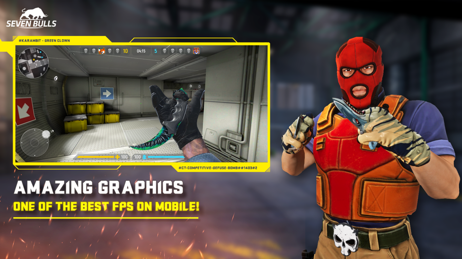 #1. Counter Attack Multiplayer FPS (iOS) 由: Seven Bulls LTD OOD