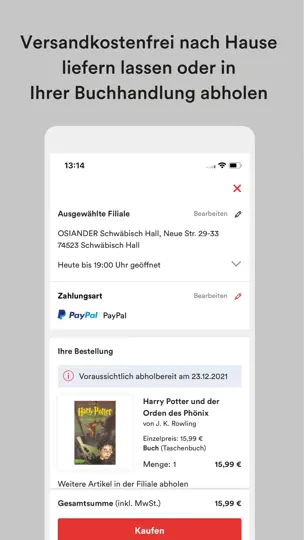 Screenshot von Osiander - Bücher & Mehr auf dem iPhone 5