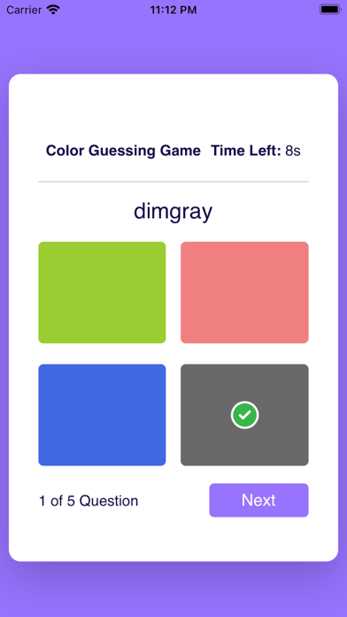 Screenshot #1 pour Color Quiz Puzzle Game