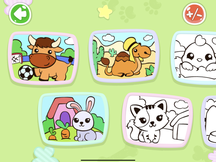 Color by Number Game for Kids