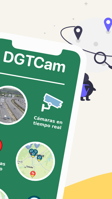DGTCam-Cameras and incidences Screenshot