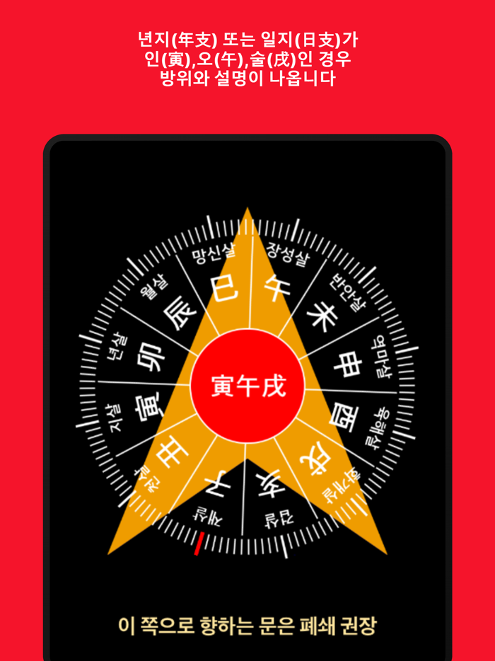 신살방위 나침반