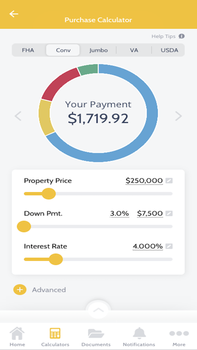 Reliable Mortgages Screenshot