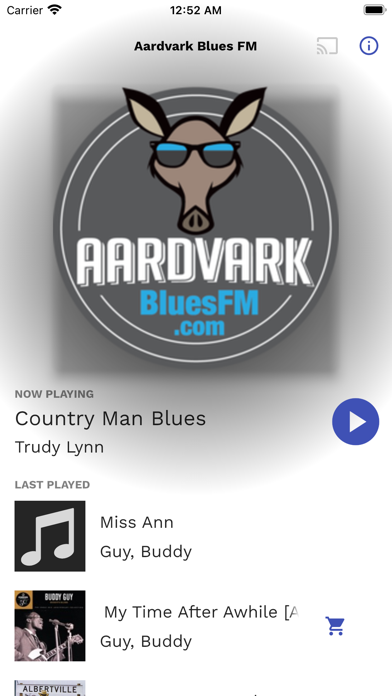 Aardvark Blues FM Screenshot