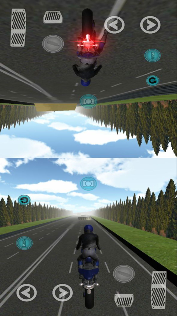 Two Player Motorcycle Racing