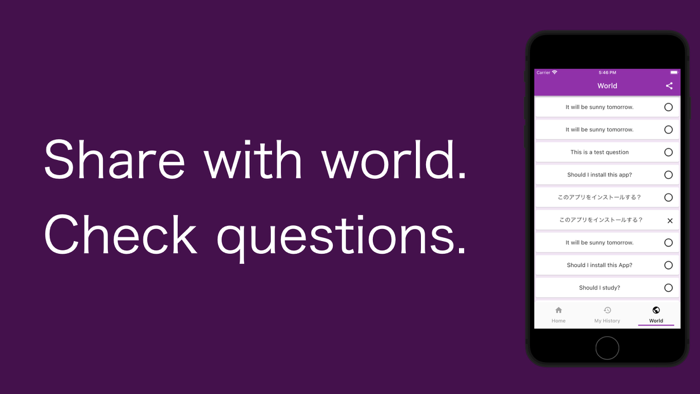 Two Choices answering app