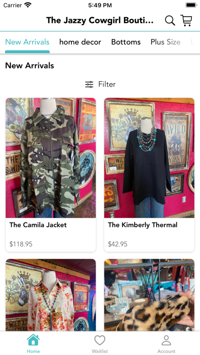 The Jazzy Cowgirl Boutique Screenshot