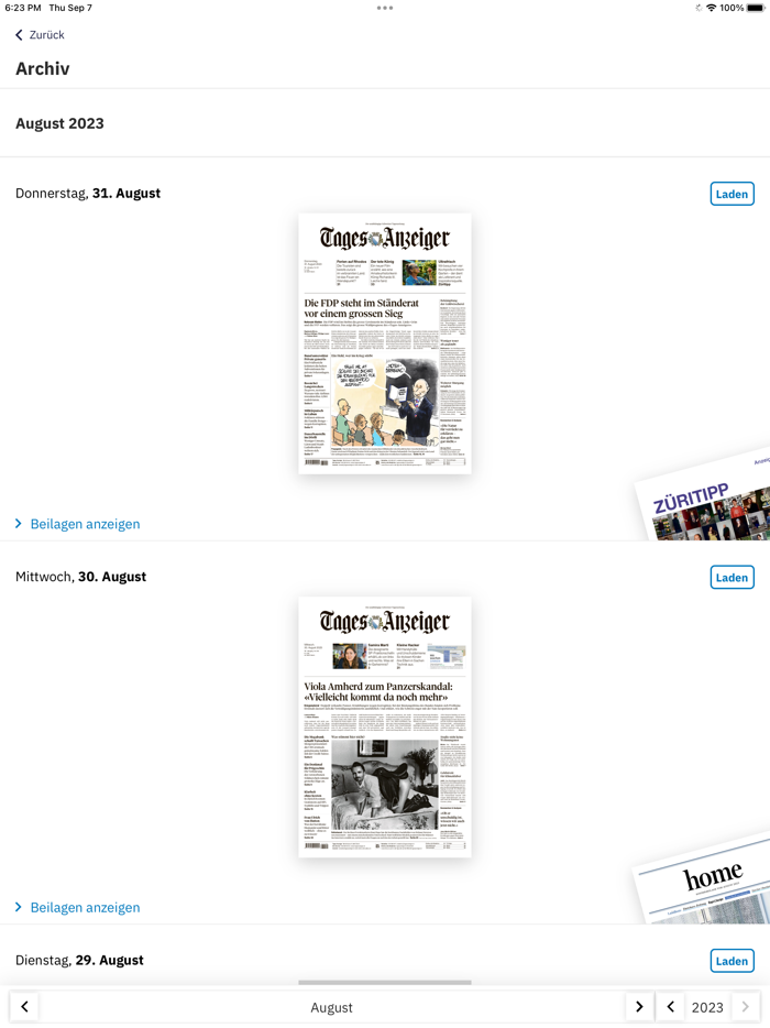 Tages-Anzeiger E-Paper