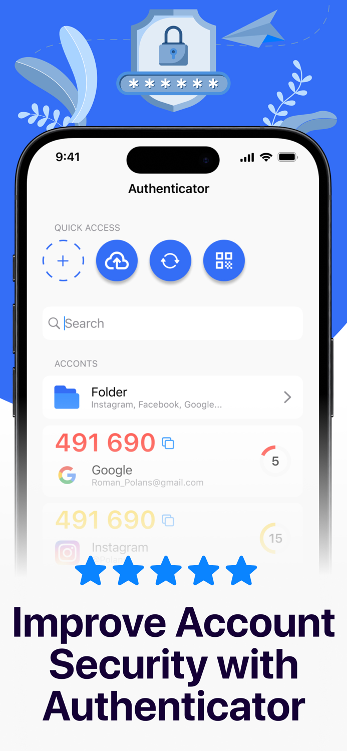 Authenticator Secure 2FA App