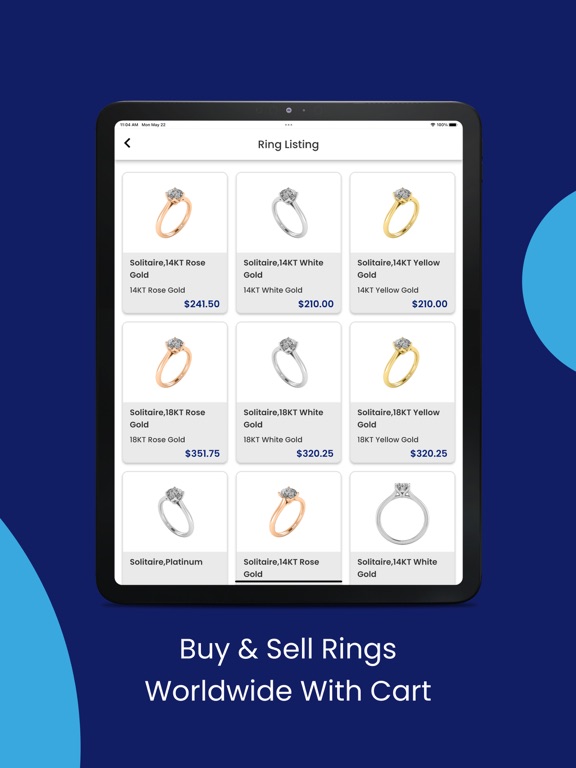 Engagement Ring Builder iPad screenshot 2 - Business app