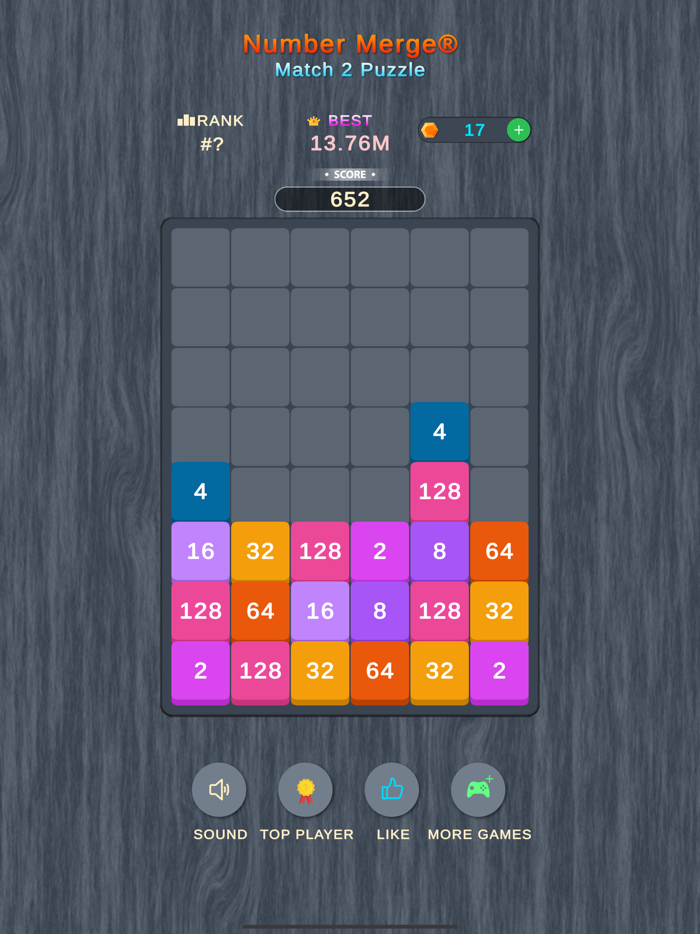 Number Merge® Match 2 Puzzle
